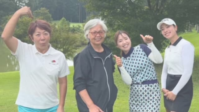 門下生の女子プロゴルファーを紹介するイメージ画像