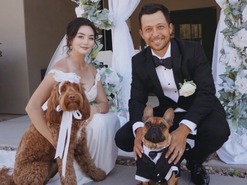 選手の結婚式の様子を紹介するイメージ画像