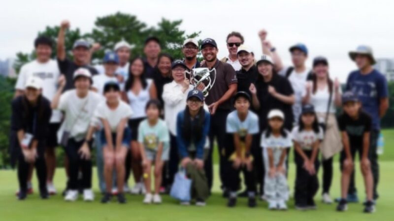 選手が日本で開催したPGAツアーで優勝したときのイメージ画像