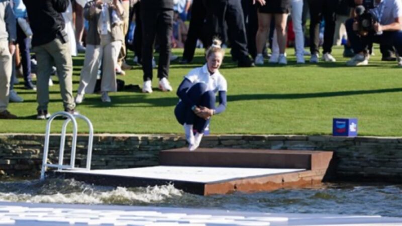 シェブロン選手権での池ダイブを紹介するイメージ画像